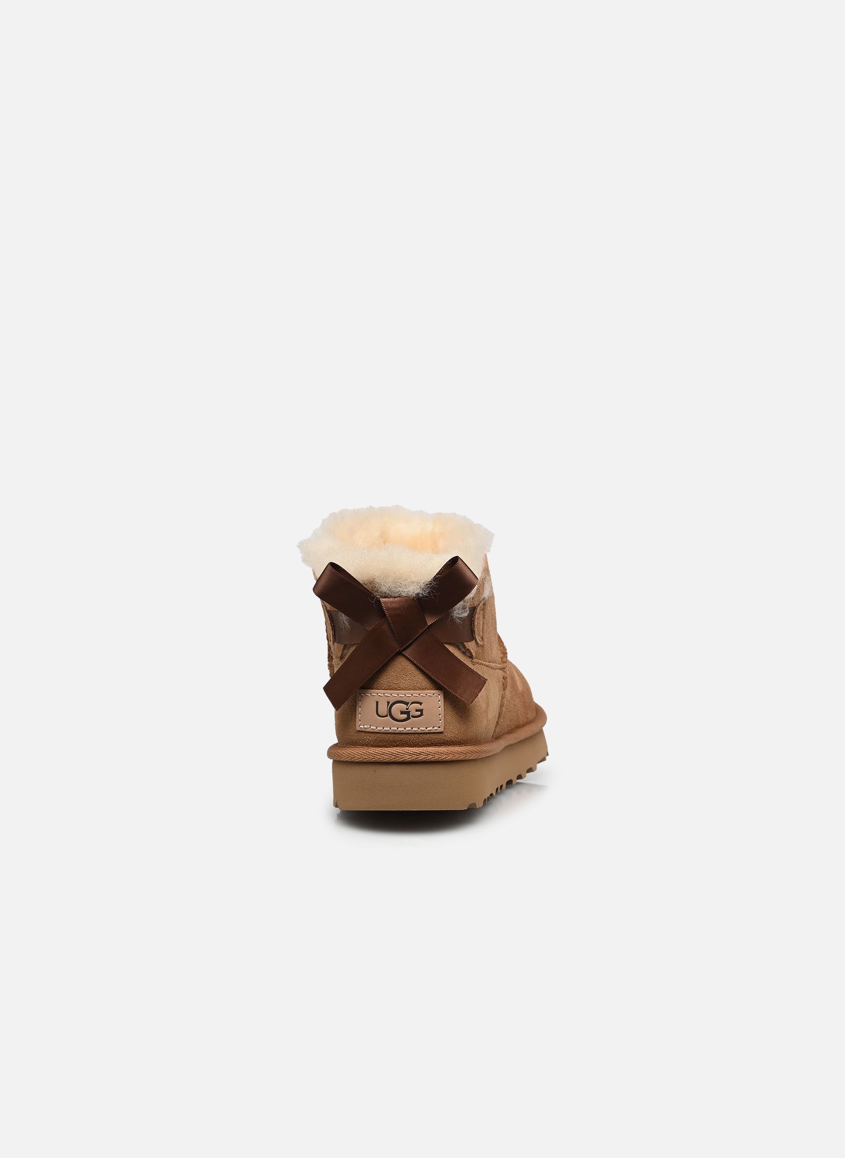 Gefütterte Stiefeletten W Ultra Mini Bailey Bow damen braun UGG Gefütterte Stiefeletten W Ultra Mini Bailey Bow damen braun CHESTNUT