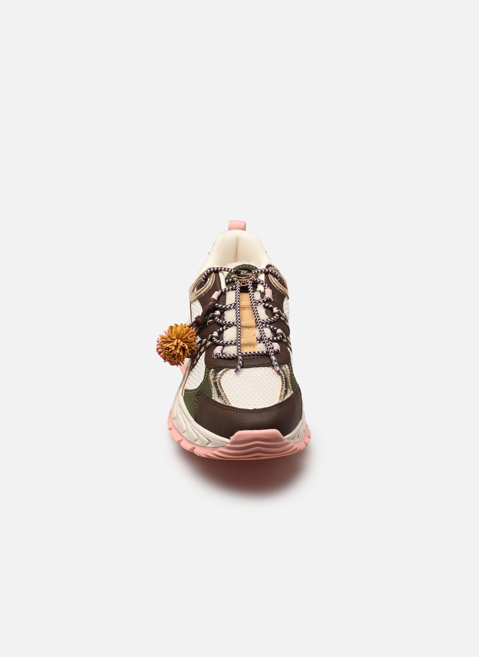Sneakers ALPINE dames meerkleurig Les Tropéziennes par M Belarbi Sneakers ALPINE dames meerkleurig KAKI-ROSE