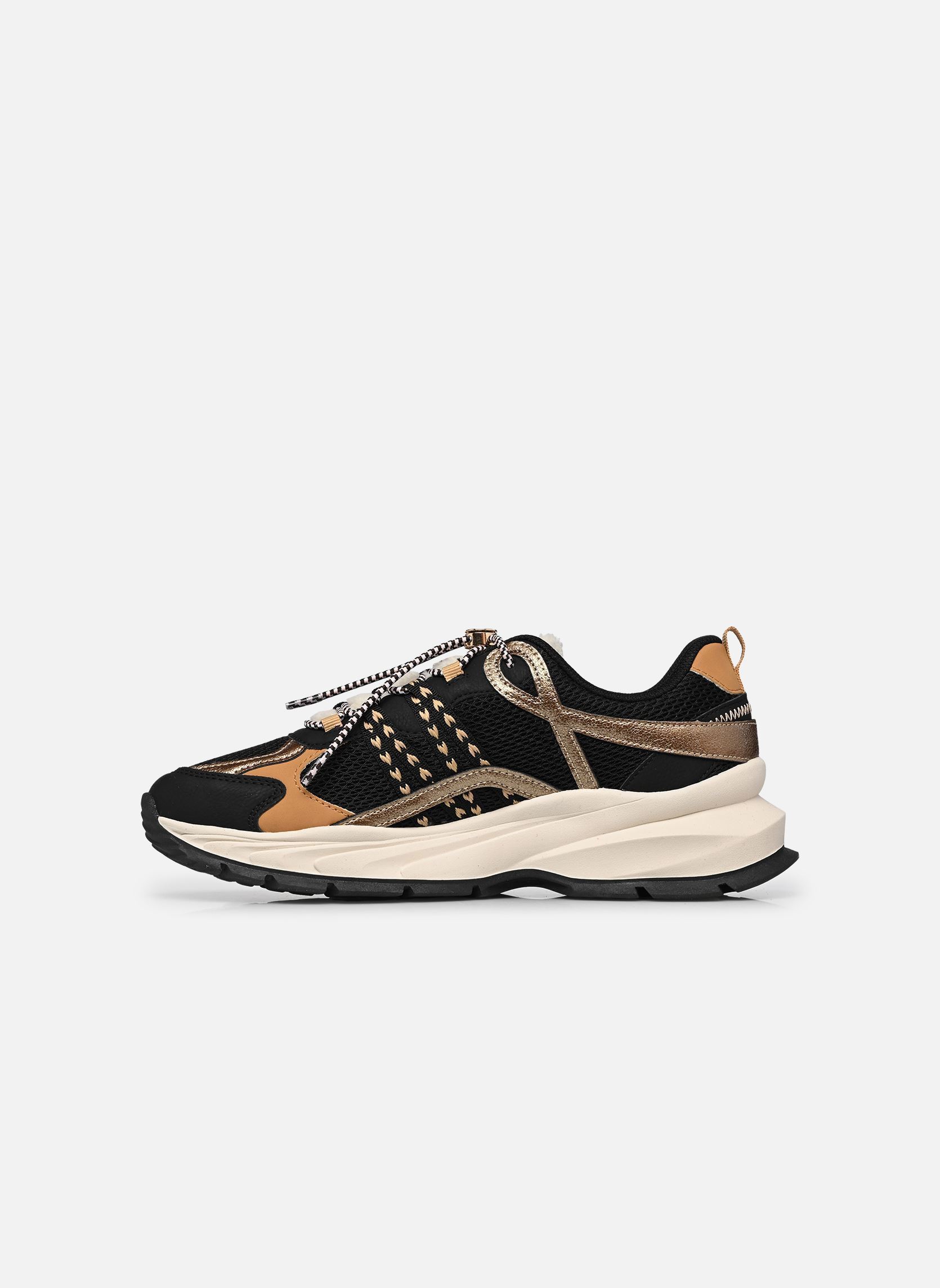 Sneakers ALPINE dames zwart Les Tropéziennes par M Belarbi Sneakers ALPINE dames zwart NOIR-BRONZE