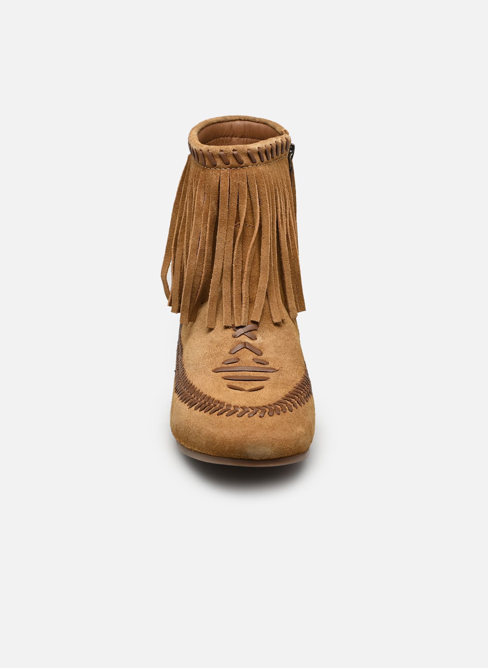 Enkellaarzen en boots SADENA dames bruin Les Tropéziennes par M Belarbi Enkellaarzen en boots SADENA dames bruin CAMEL