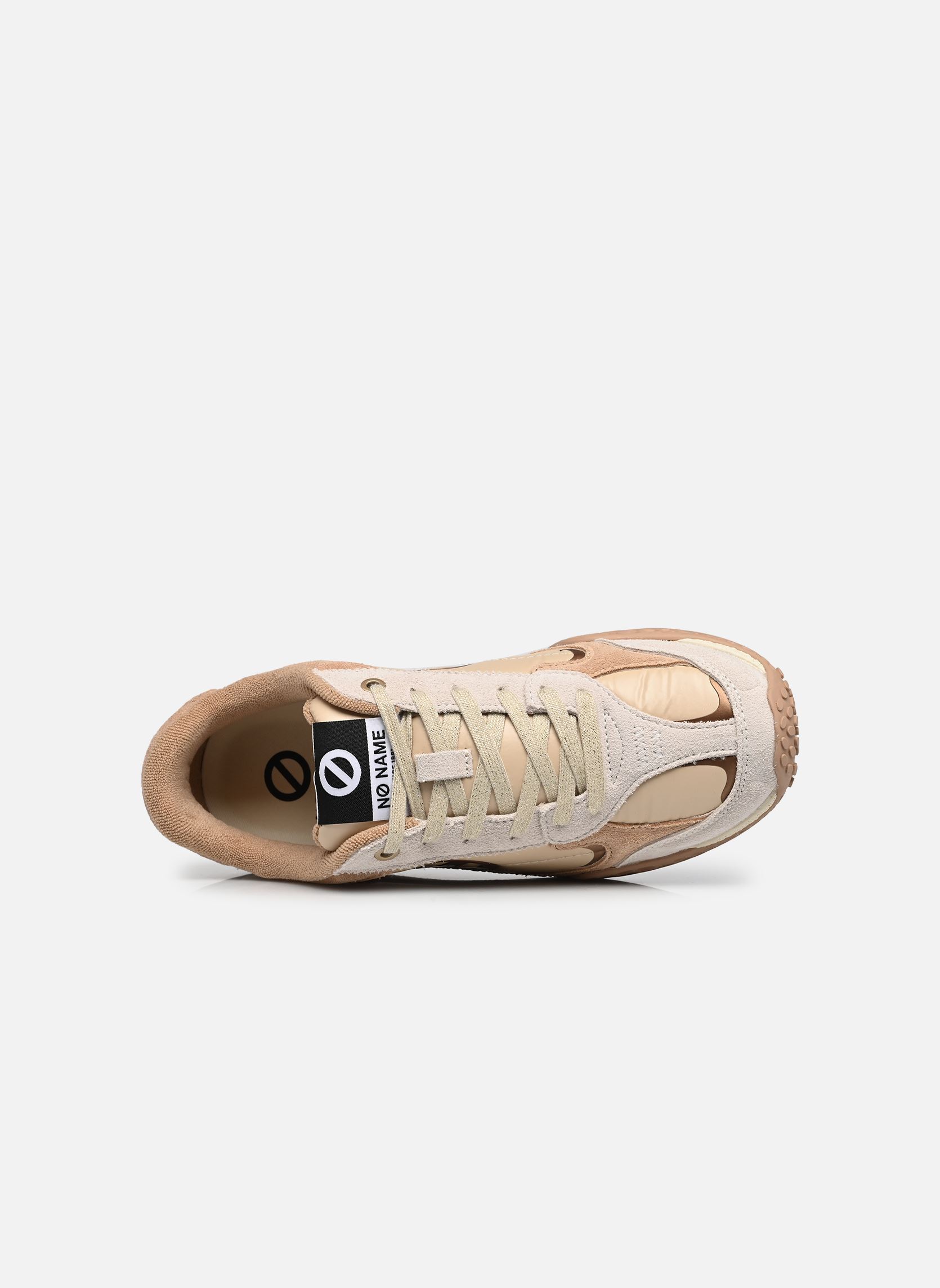 Sneakers Kate Sneaker dames beige No Name Sneakers Kate Sneaker dames beige NUDE/GOLD