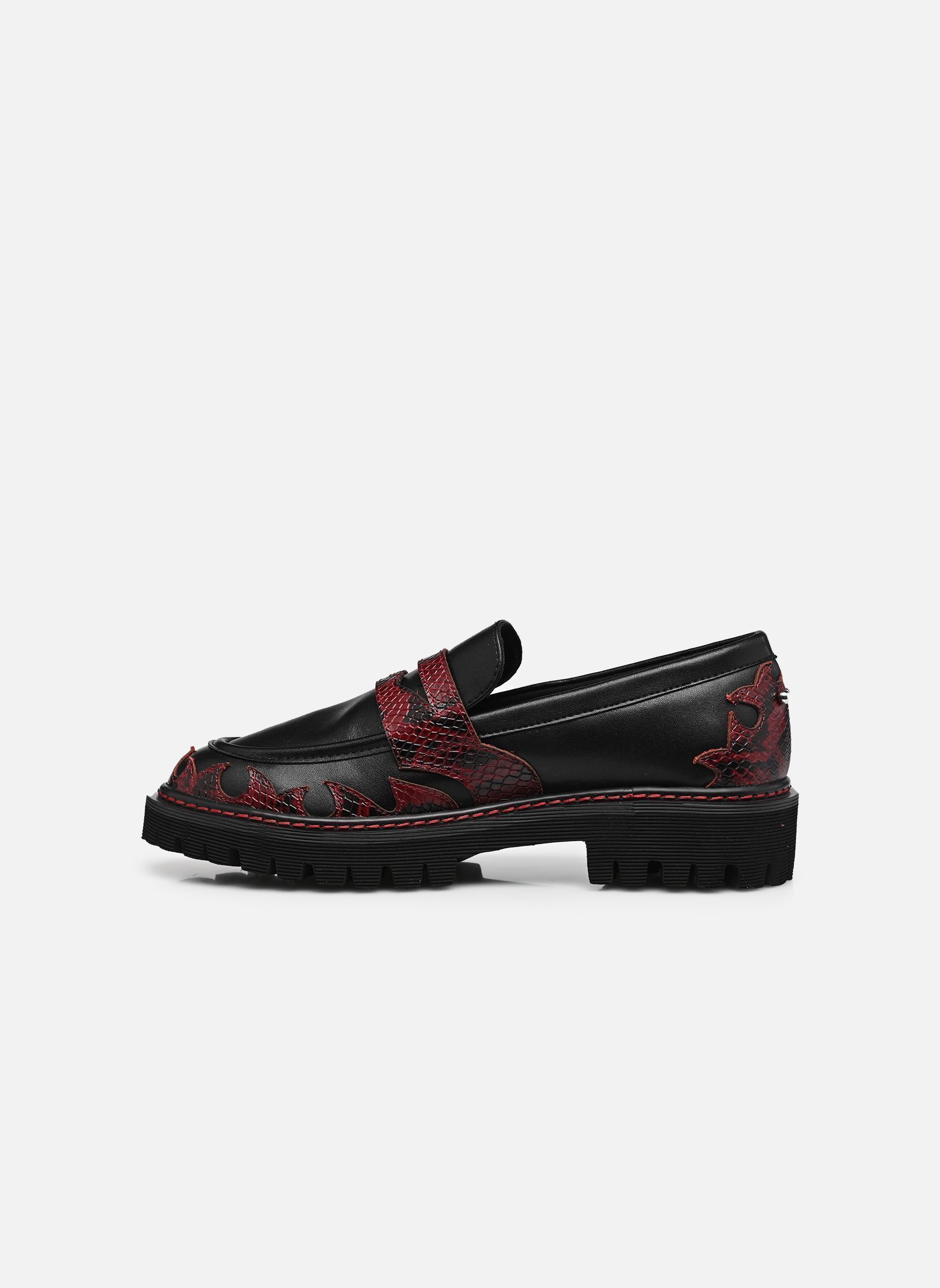 Chaussures de ville Mysen Loafer Flames W femme noir Schmoove Chaussures de ville Mysen Loafer Flames W femme noir BLACK/RED