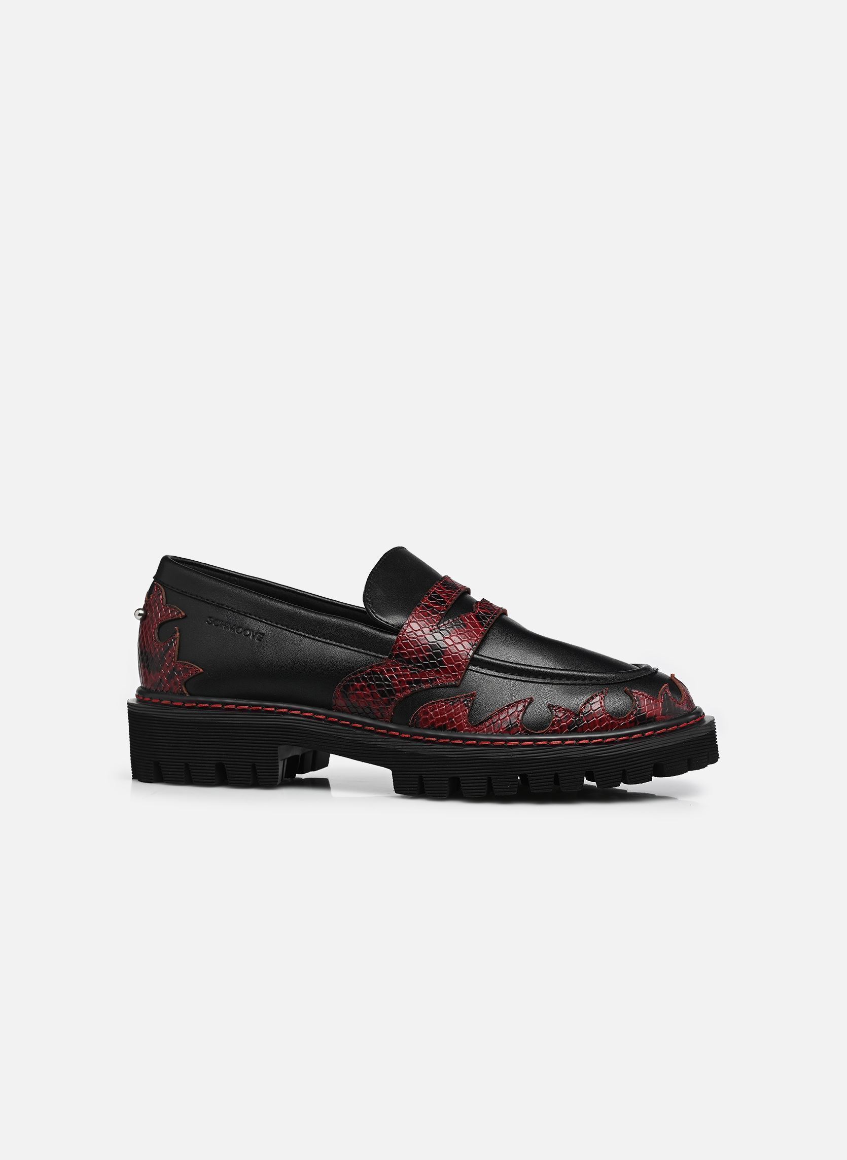 Chaussures de ville Mysen Loafer Flames W femme noir Schmoove Chaussures de ville Mysen Loafer Flames W femme noir BLACK/RED