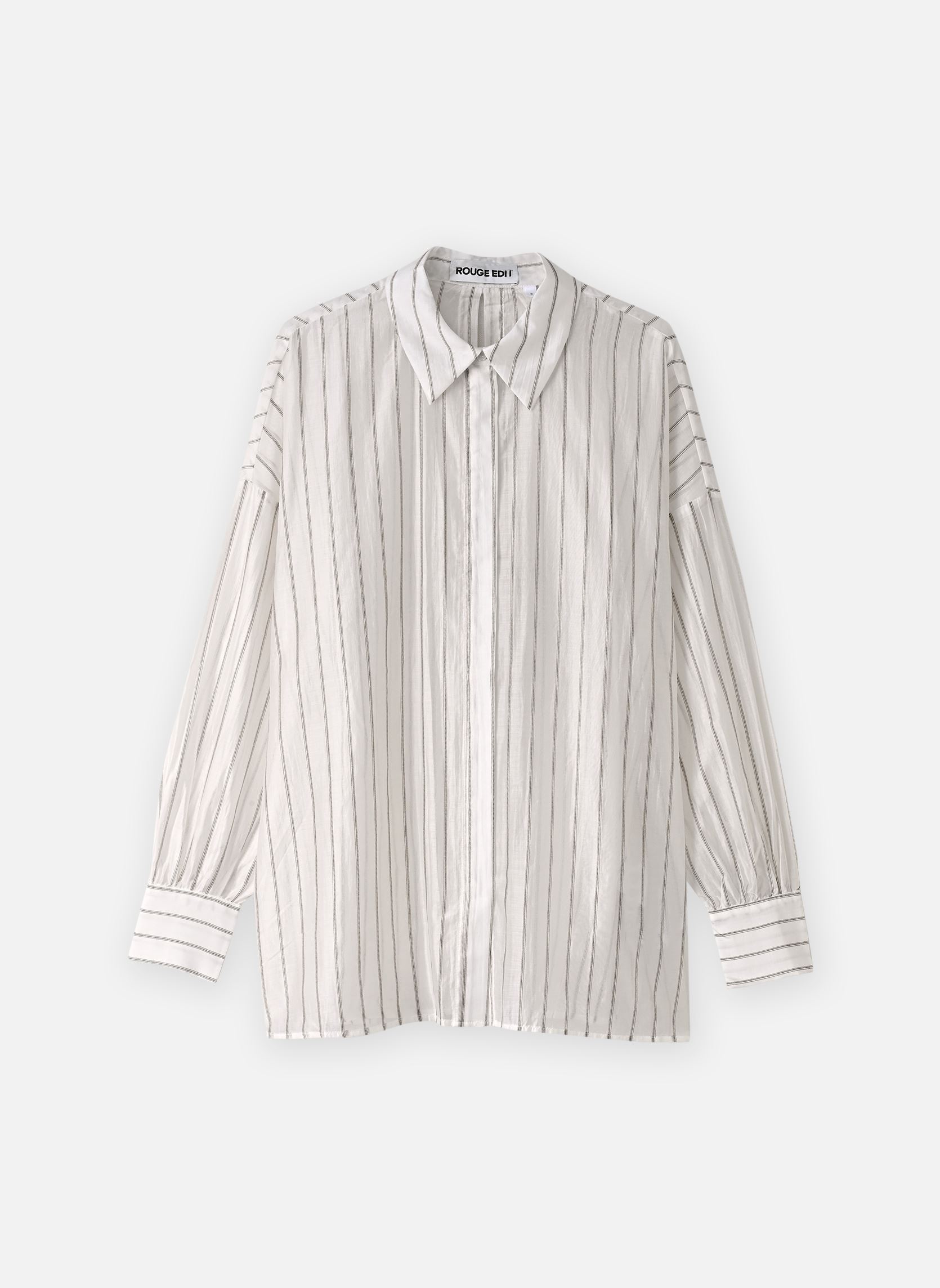 Hemden Rouania L/S Shirt/Pf dames wit Rouge Edit Hemden Rouania L/S Shirt/Pf dames wit CLOUD DANCER