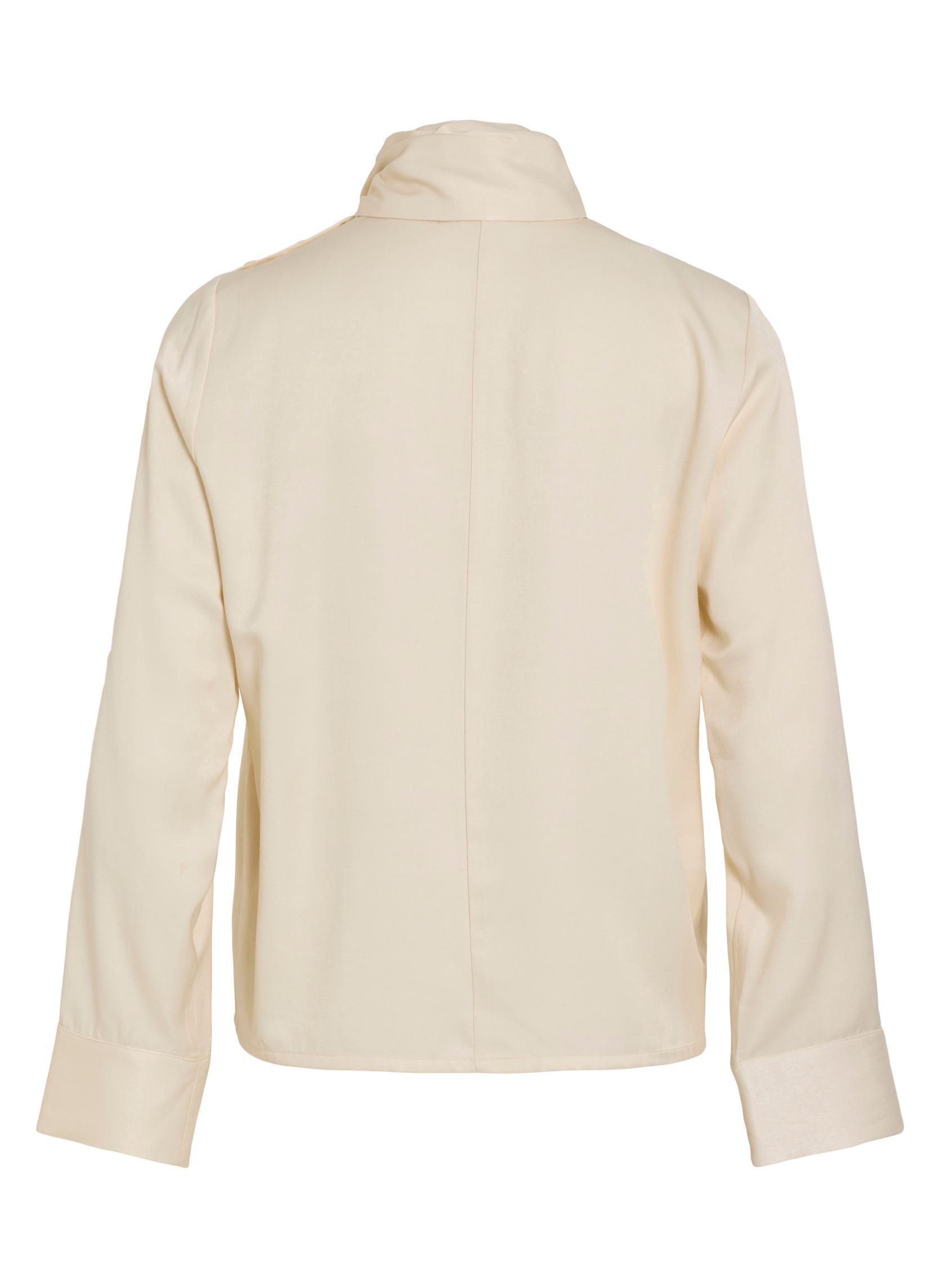 Tops Rouaspen L/S High Neck Top damen weiß Rouge Edit Tops Rouaspen L/S High Neck Top damen weiß PELICAN