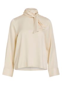 Tops Rouaspen L/S High Neck Top damen weiß Rouge Edit Tops Rouaspen L/S High Neck Top damen weiß PELICAN