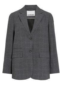Jacken und Mäntel Roucara L/S Sb Blazer damen grau Rouge Edit Jacken und Mäntel Roucara L/S Sb Blazer damen grau METEORITE