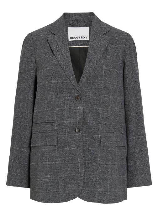 Rouge Edit Jacken und Mäntel Roucara L/S Sb Blazer damen grau