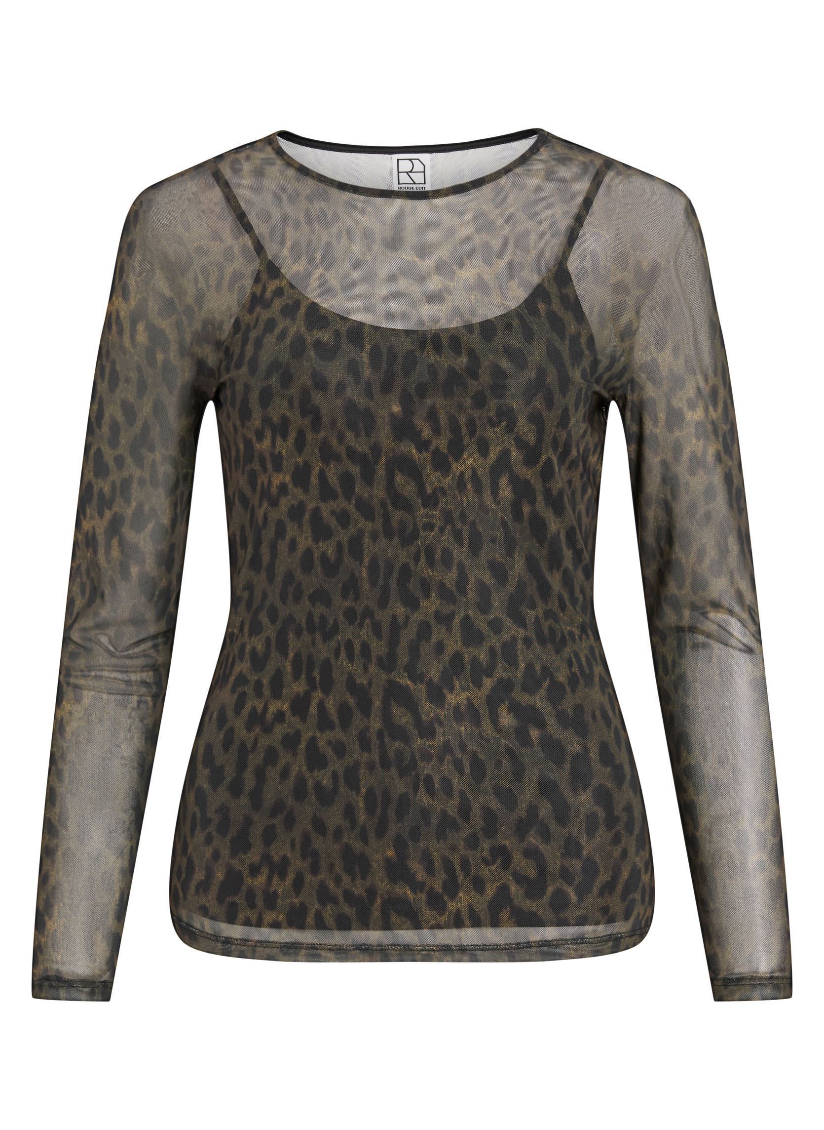 Tops Roumessa L/S O-Neck Top/1 femme kaki Rouge Edit Tops Roumessa L/S O-Neck Top/1 femme kaki DULL GOLD