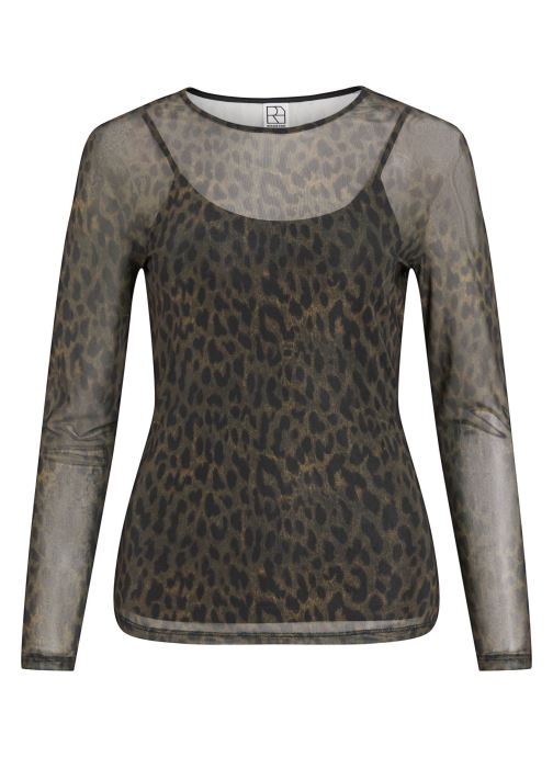 Rouge Edit Tops Roumessa L/S O-Neck Top/1 dames khaki
