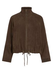 Vestes et manteaux Roususie L/S Suede Jacket/Pf femme marron Rouge Edit Vestes et manteaux Roususie L/S Suede Jacket/Pf femme marron SEAL BROWN