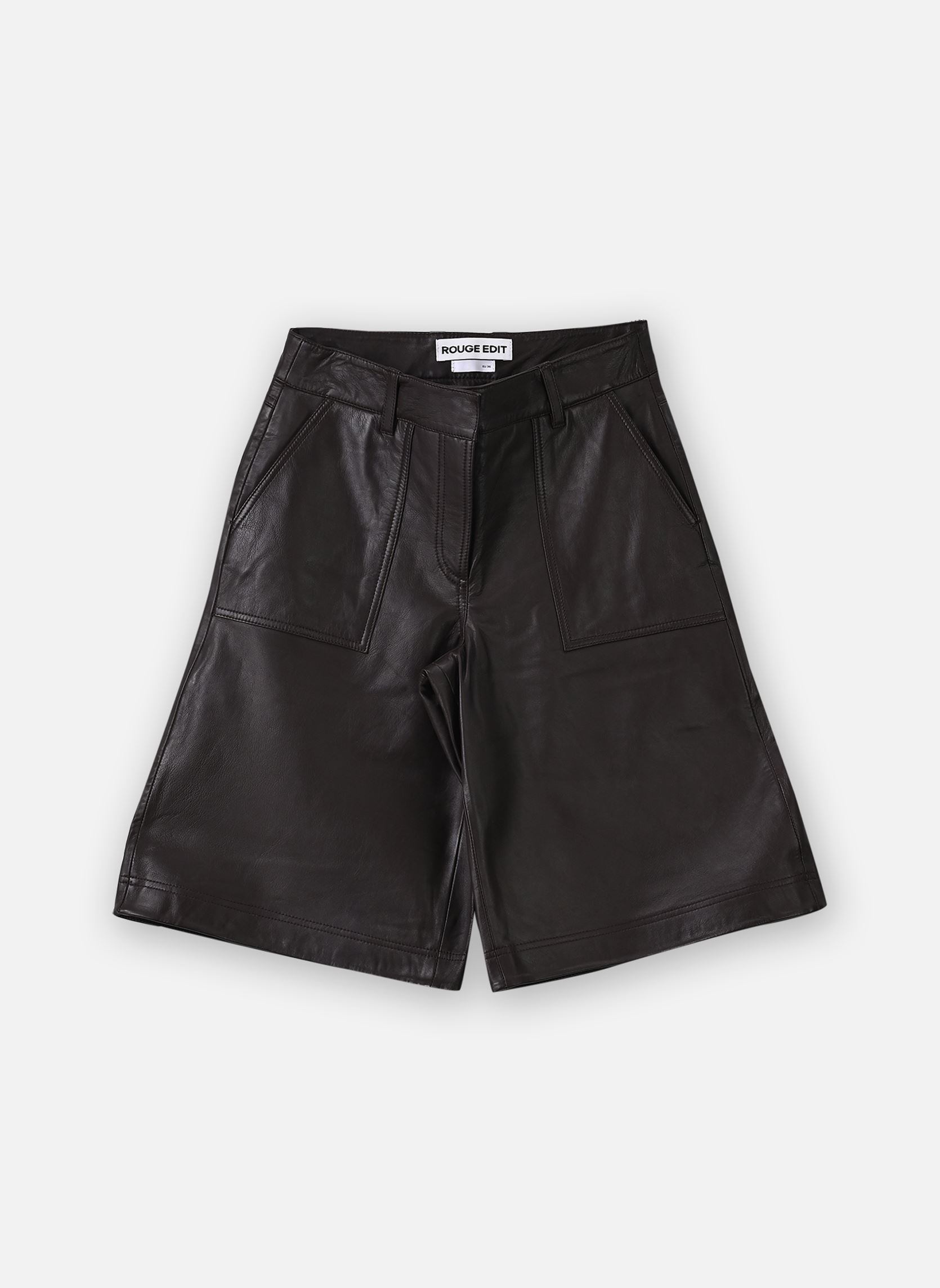 Shorts Roususie Rw Leather Culottes/Pf femme marron Rouge Edit Shorts Roususie Rw Leather Culottes/Pf femme marron SEAL BROWN