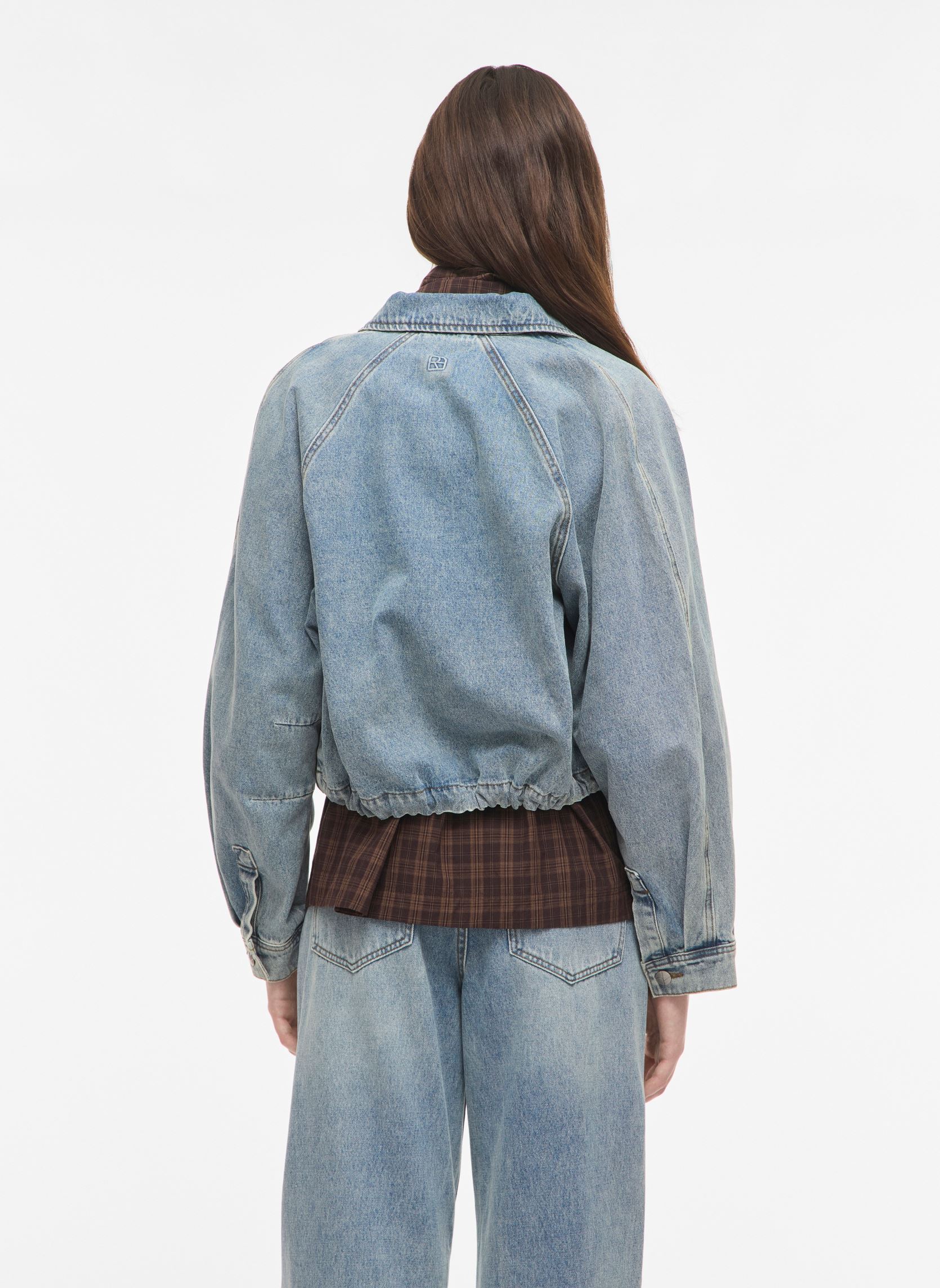 Vestes et manteaux Routiana L/S Denim Bomber Jacket femme bleu Rouge Edit Vestes et manteaux Routiana L/S Denim Bomber Jacket femme bleu LIGHT BLUE DENIM