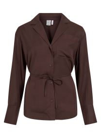 Chemises Routonia L/S Oversized Resort Collar femme marron