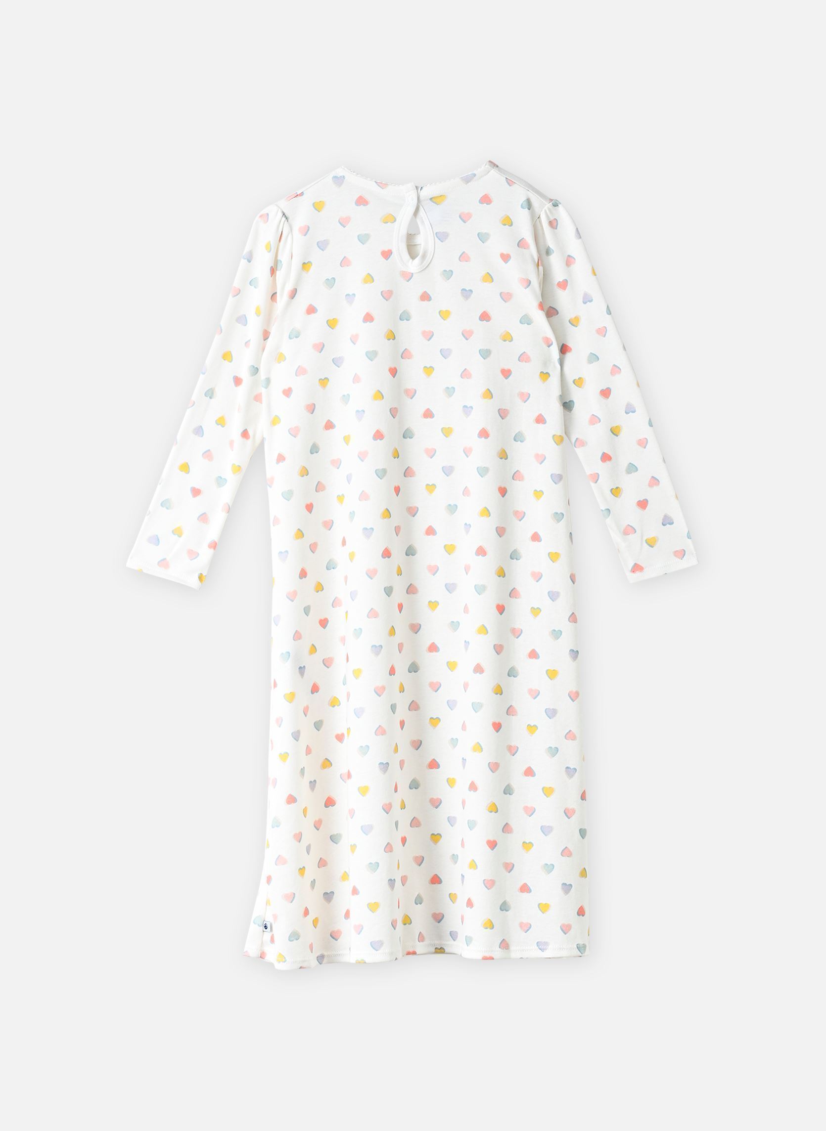 Nachthemd CHEMISE N+TIARE_VDN-A0H9U01 meisjes wit Petit Bateau Nachthemd CHEMISE N+TIARE_VDN-A0H9U01 meisjes wit MARSHMALLOW/MULTICO