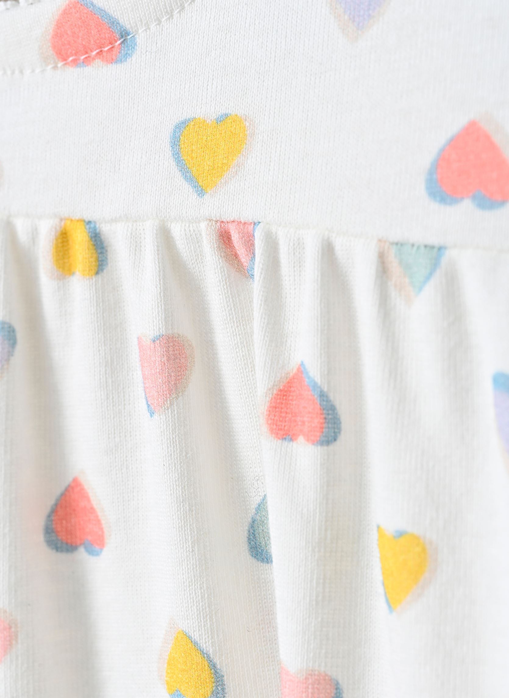 Nachthemd CHEMISE N+TIARE_VDN-A0H9U01 meisjes wit Petit Bateau Nachthemd CHEMISE N+TIARE_VDN-A0H9U01 meisjes wit MARSHMALLOW/MULTICO