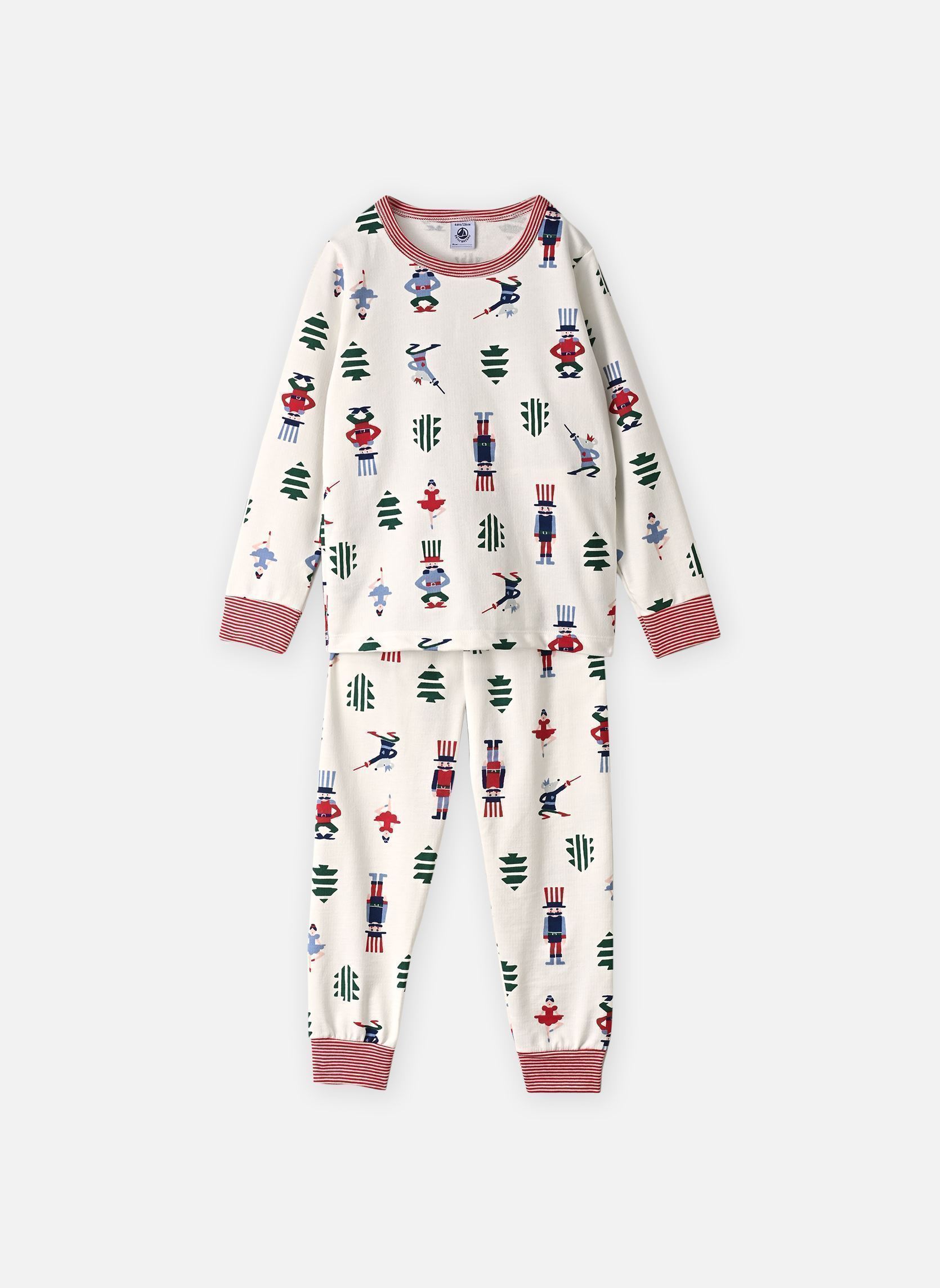Ensembles de pyjamas Pyjama Noel Fille fille blanc Petit Bateau Ensembles de pyjamas Pyjama Noel Fille fille blanc MARSHMALLOW/MULTICO