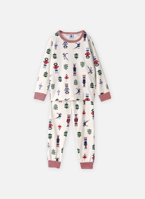 Petit Bateau Pyjama sets Pyjama Noel Fille meisjes wit