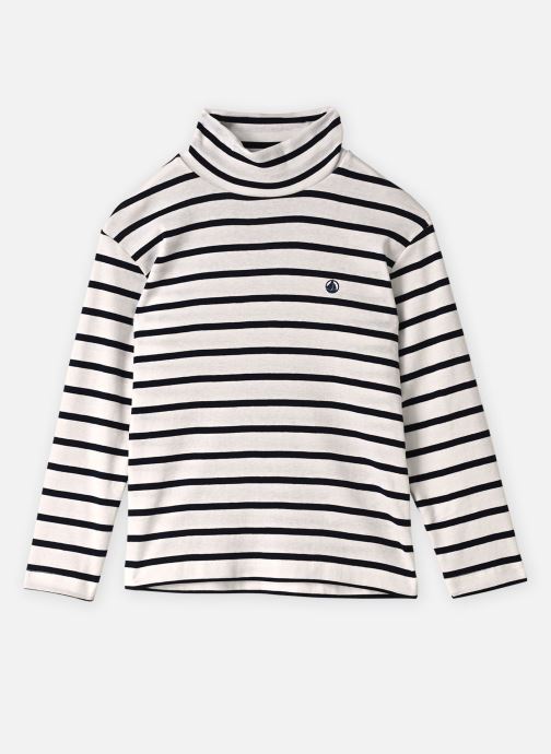 Petit Bateau T-shirts Tee-Shirt L'Iconique ML Col Roulé Marini jongens wit