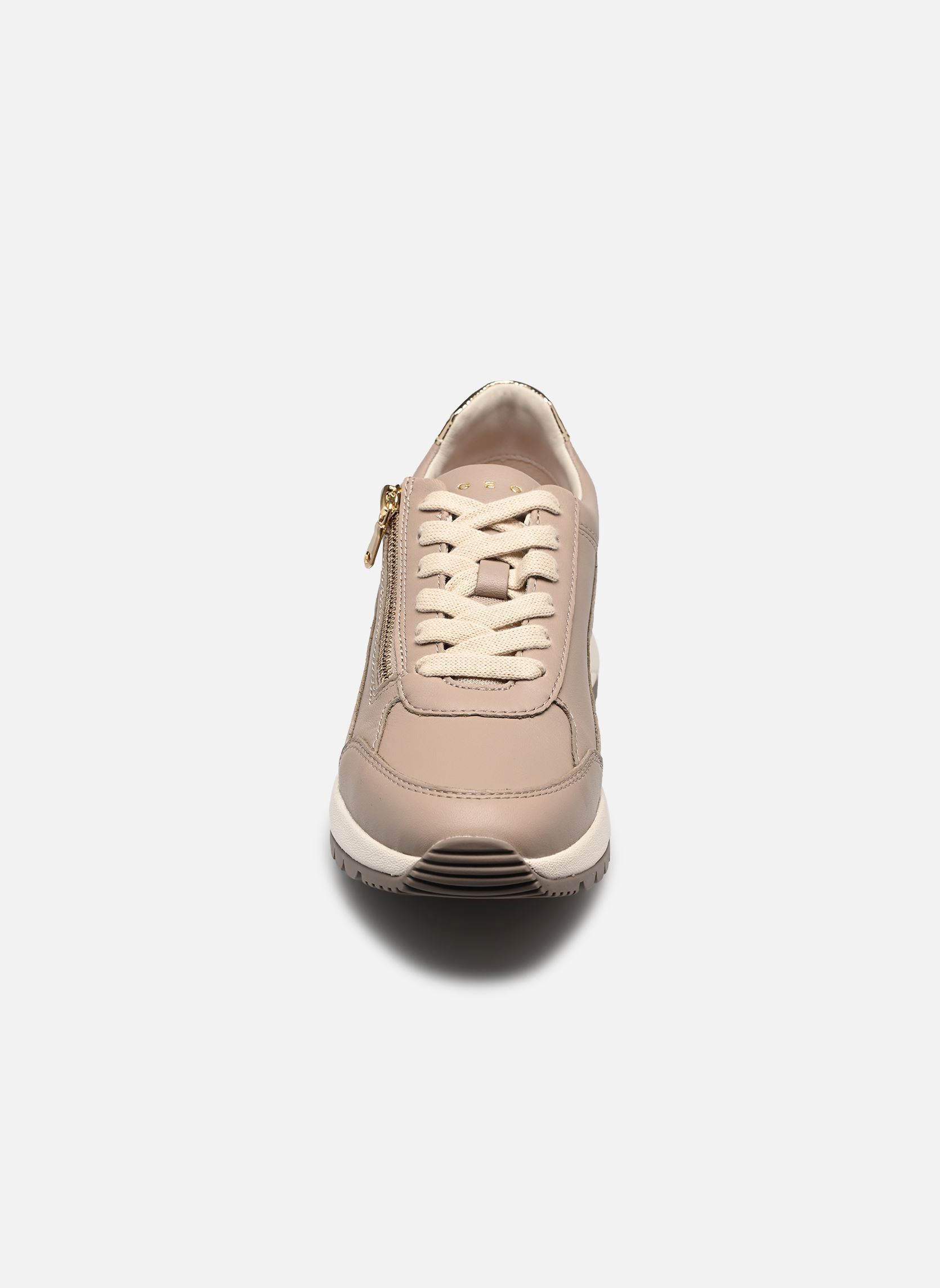 Baskets D DESYA BNC femme beige Geox Baskets D DESYA BNC femme beige BEIGE/OR CLAIR