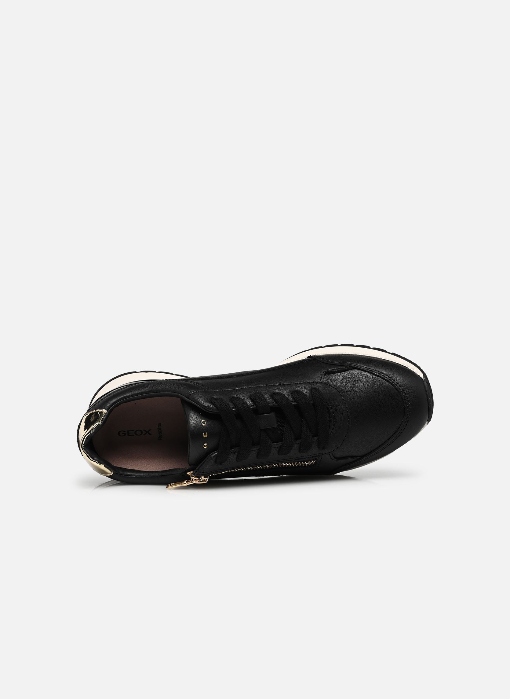 Sneakers D DESYA BNC dames zwart Geox Sneakers D DESYA BNC dames zwart BLACK/LIGHT GOLD