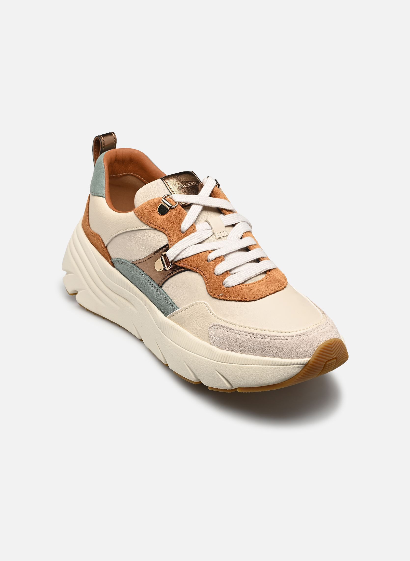 Baskets D DIAMANTA femme multicolore Geox Baskets D DIAMANTA femme multicolore WHISKY/LIGHT SAND