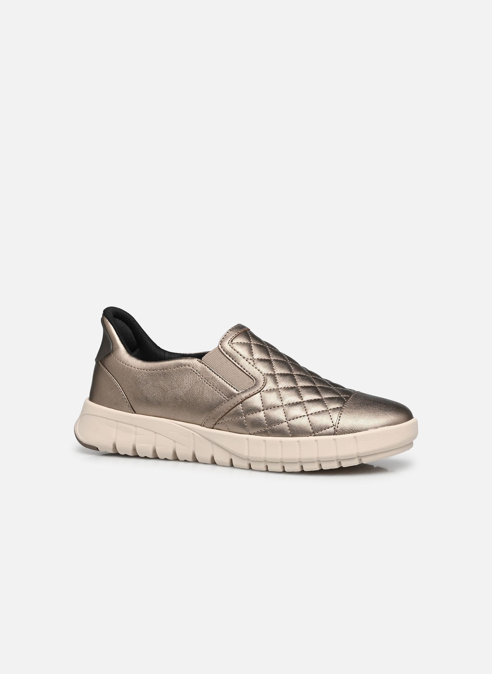Baskets D FLEXTRIDE PLUS A FAST IN femme or et bronze Geox Baskets D FLEXTRIDE PLUS A FAST IN femme or et bronze SABLE