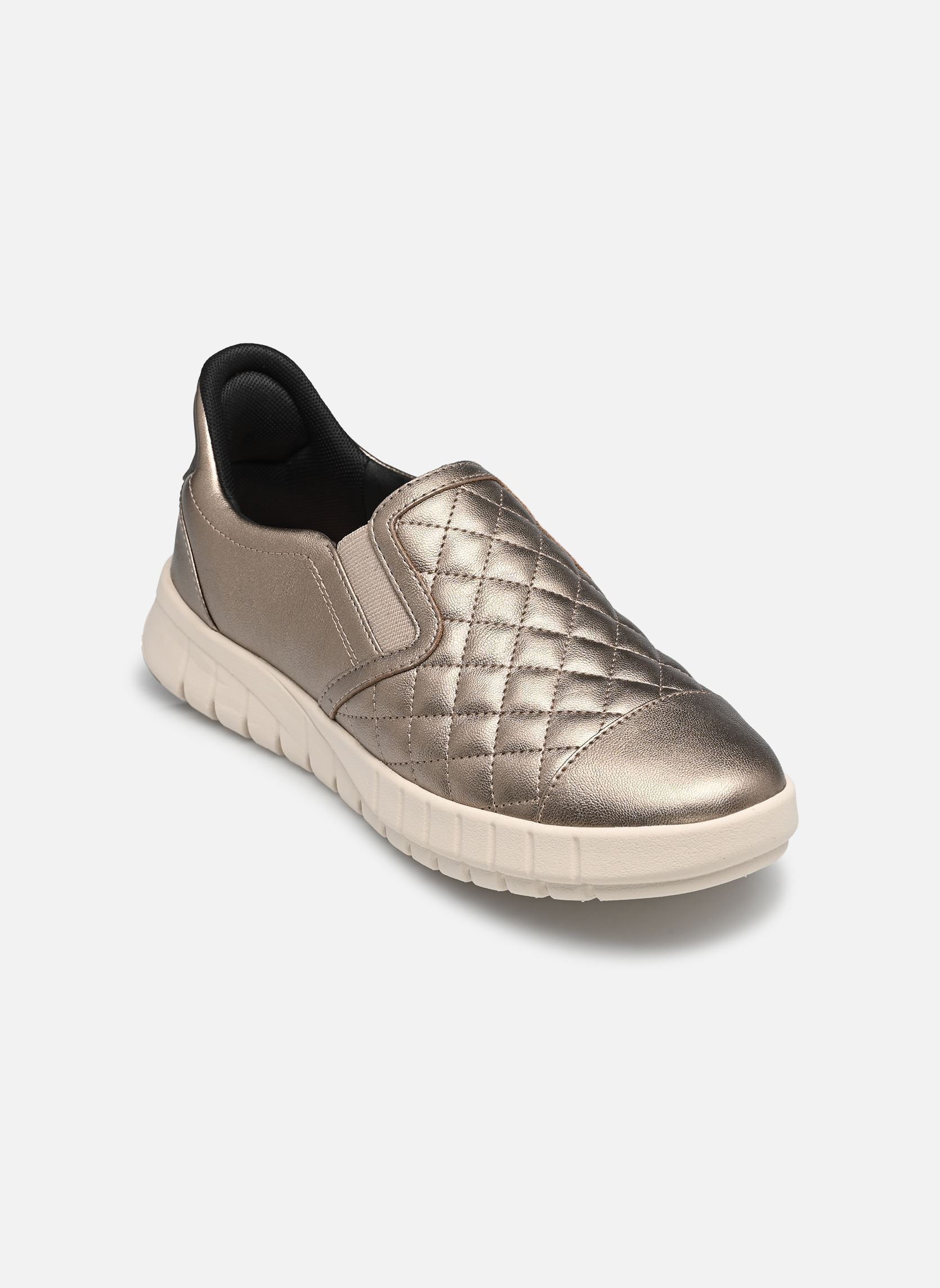 Baskets D FLEXTRIDE PLUS A FAST IN femme or et bronze Geox Baskets D FLEXTRIDE PLUS A FAST IN femme or et bronze SABLE