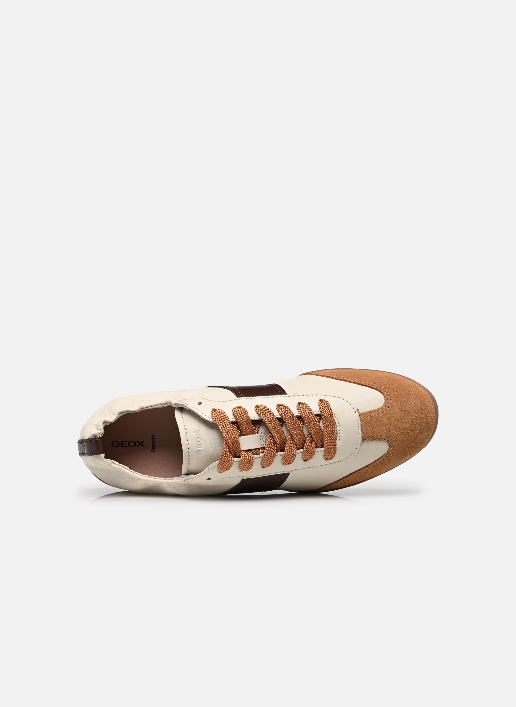 Baskets D MARYEMY femme blanc Geox Baskets D MARYEMY femme blanc LIGHT GREY/MAHOGANY