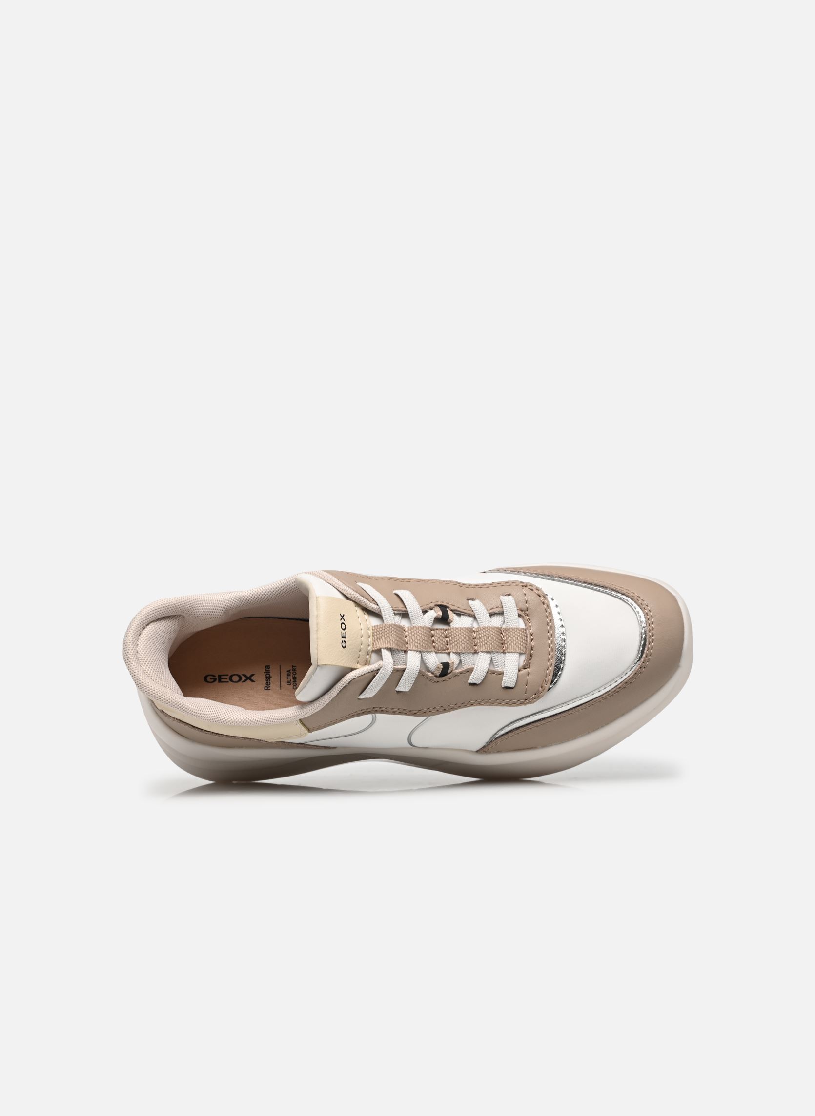 Sneaker D XTORS PLUS B damen weiß Geox Sneaker D XTORS PLUS B damen weiß BLANC/BEIGE