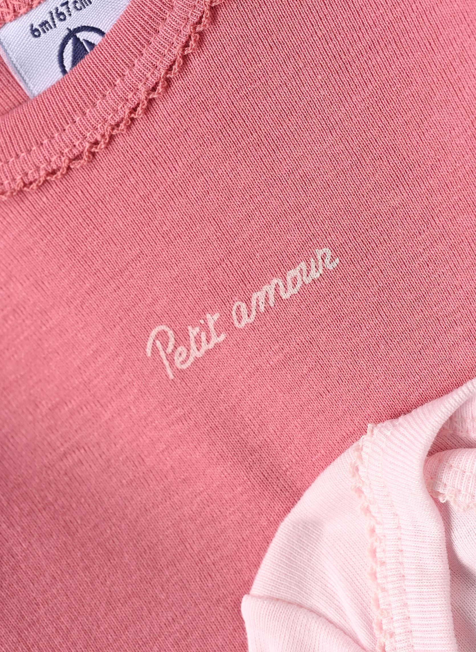 Rompertjes 5 BODIES US ML Unie Fille meisjes meerkleurig Petit Bateau Rompertjes 5 BODIES US ML Unie Fille meisjes meerkleurig VARIANTE 1