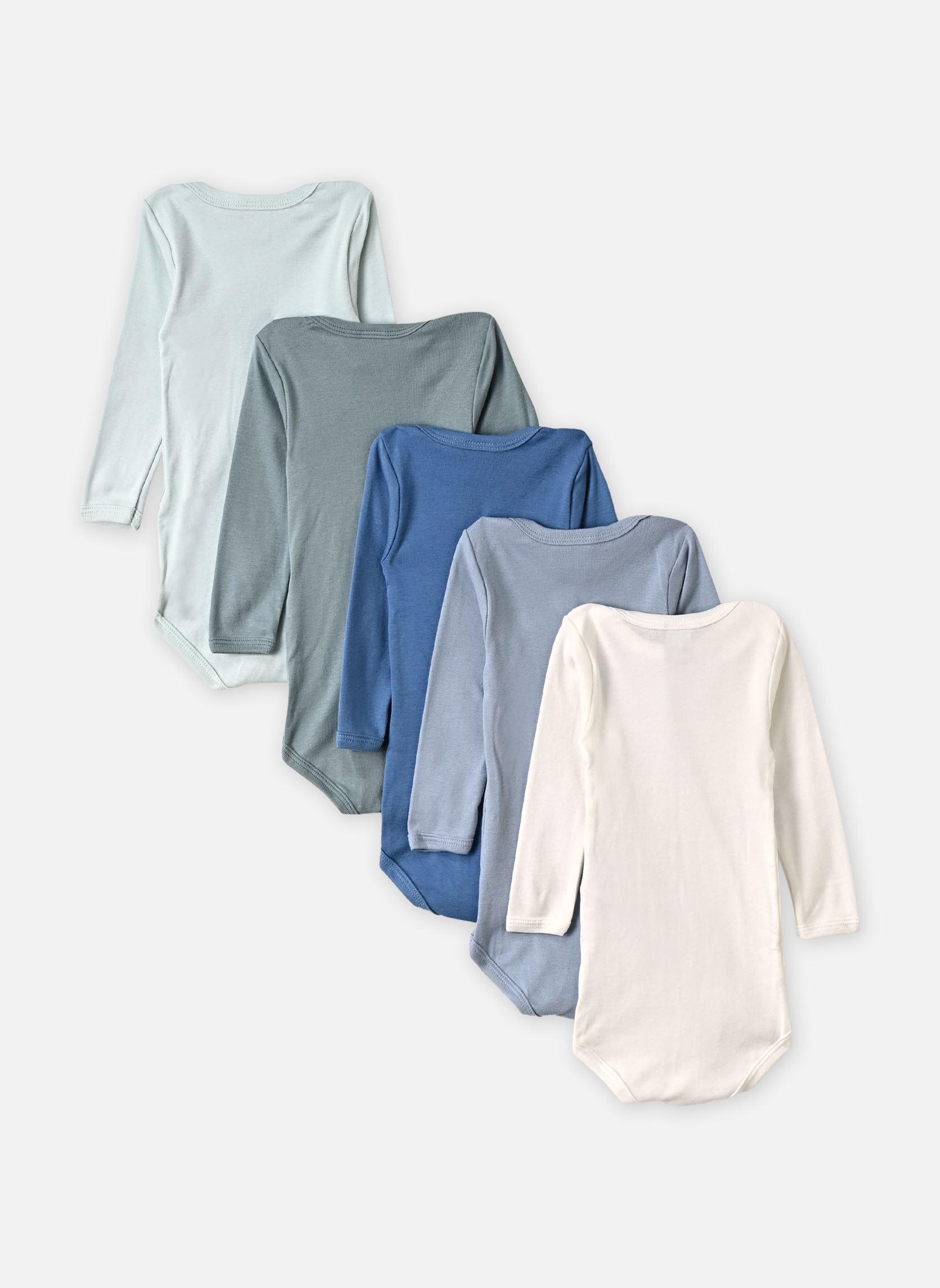 Rompertjes 5 BODIES US ML Unie Mixte meerkleurig Petit Bateau Rompertjes 5 BODIES US ML Unie Mixte meerkleurig VARIANTE 1