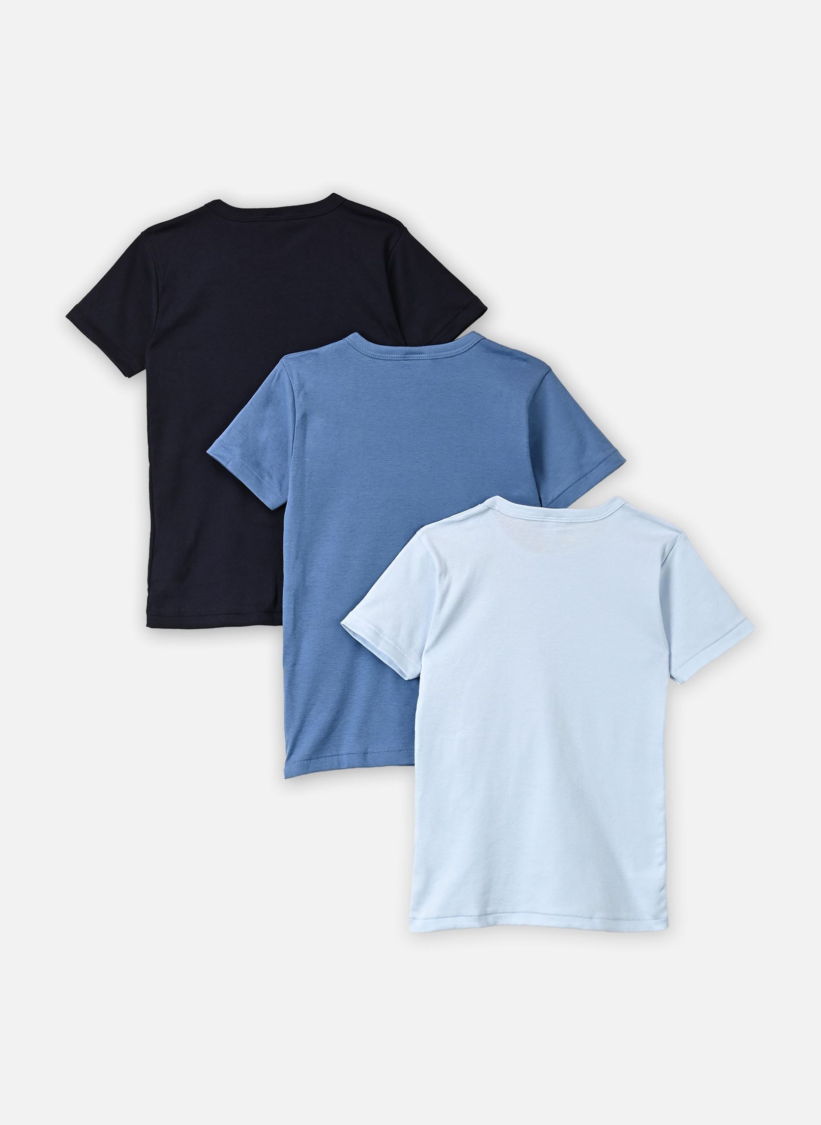 T-shirts Lot De 3 Tee Shirts MC Garçon Col Rond jongens meerkleurig Petit Bateau T-shirts Lot De 3 Tee Shirts MC Garçon Col Rond jongens meerkleurig VARIANTE 1