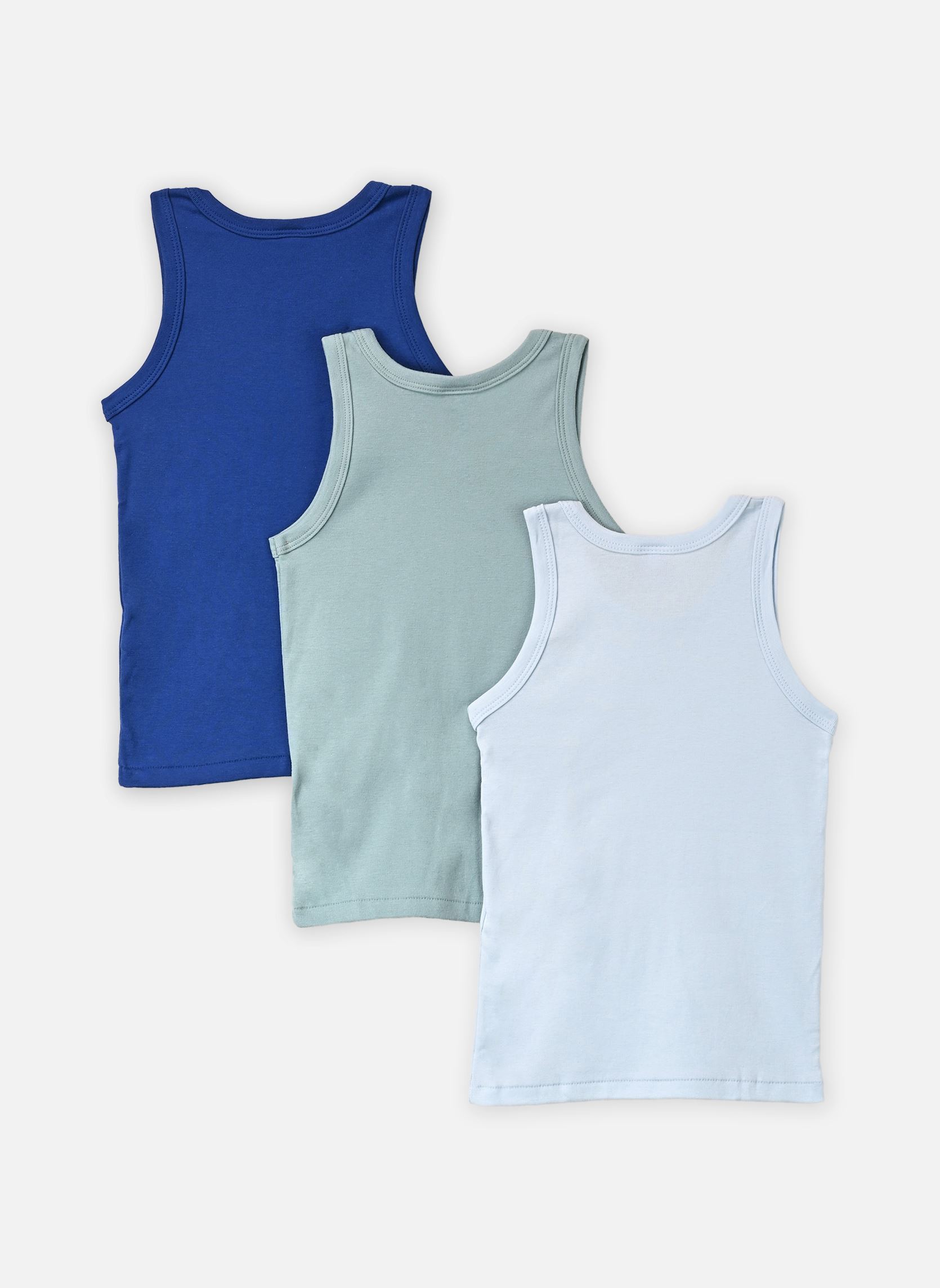 Hemdjes Lot de 3 Debardeurs Garçon jongens meerkleurig Petit Bateau Hemdjes Lot de 3 Debardeurs Garçon jongens meerkleurig VARIANTE 1