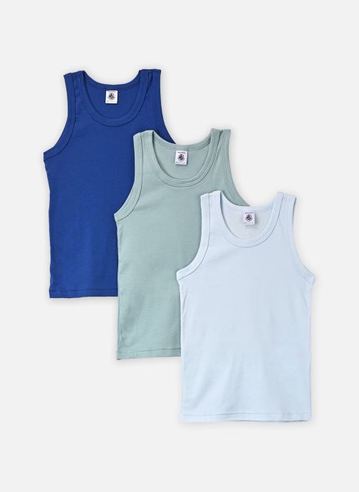 Petit Bateau Hemdjes Lot de 3 Debardeurs Garçon jongens meerkleurig