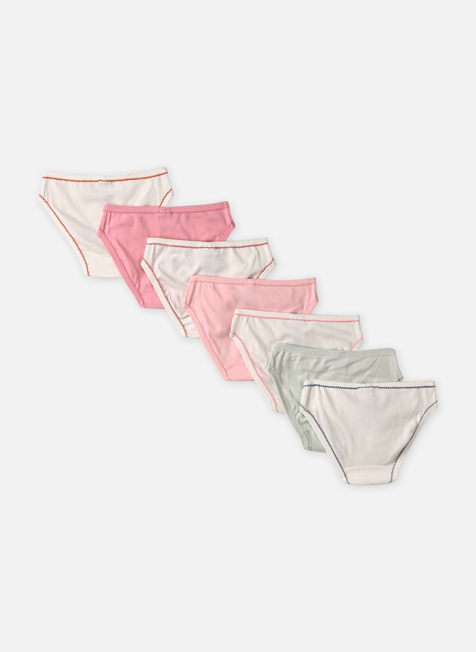 Ondergoed Lot de 7 Culottes Filles meisjes meerkleurig Petit Bateau Ondergoed Lot de 7 Culottes Filles meisjes meerkleurig VARIANTE 1