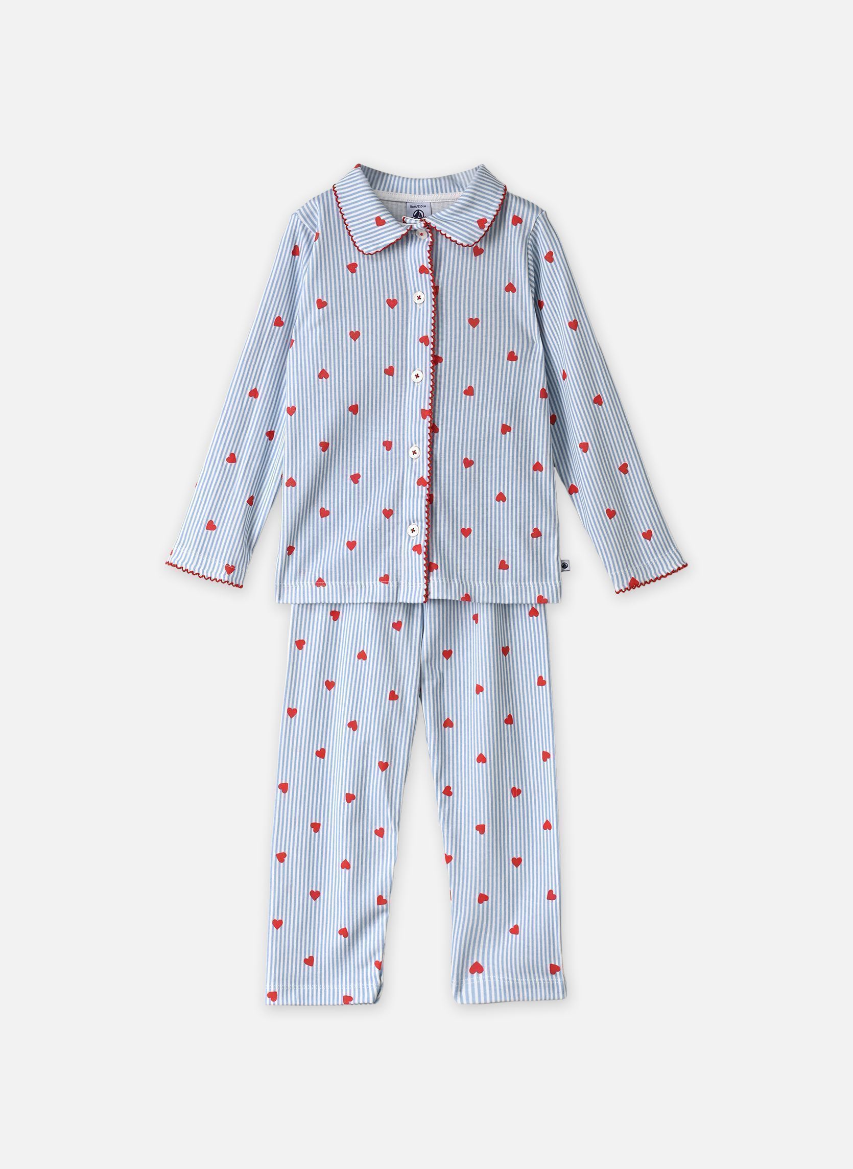 Ensembles de pyjamas Pyjama Chemise Fille fille bleu Petit Bateau Ensembles de pyjamas Pyjama Chemise Fille fille bleu MARSHMALLOW/MULTICO