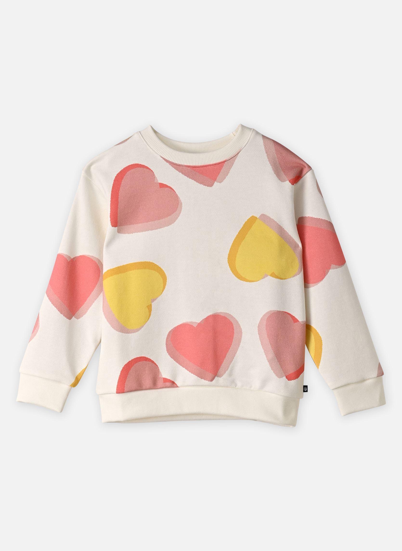 Sweatshirts SWEATSHIRT-A0GS909 meisjes meerkleurig Petit Bateau Sweatshirts SWEATSHIRT-A0GS909 meisjes meerkleurig MARSHMALLOW/MULTICO