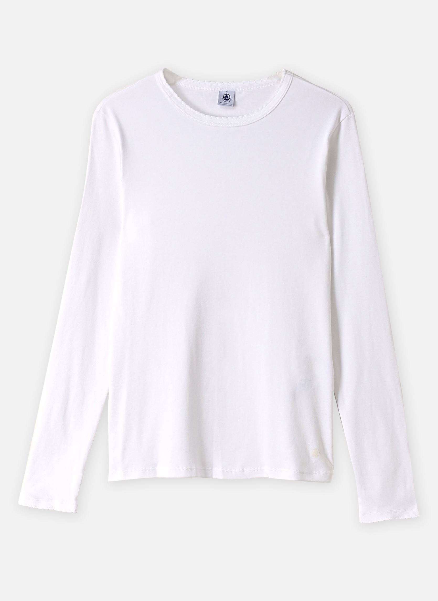 Tee-shirts TEE SHIRT ML-A0G6U01 femme blanc Petit Bateau Tee-shirts TEE SHIRT ML-A0G6U01 femme blanc ECUME