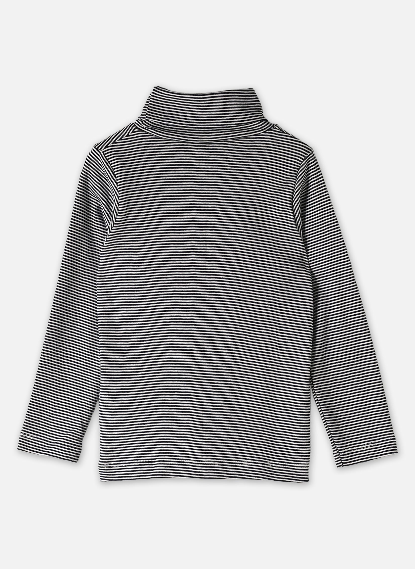Tee-shirts Tee-Shirt L'Iconique Col Roulé En Coton garçon bleu Petit Bateau Tee-shirts Tee-Shirt L'Iconique Col Roulé En Coton garçon bleu SMOKING/MARSHMALLOW