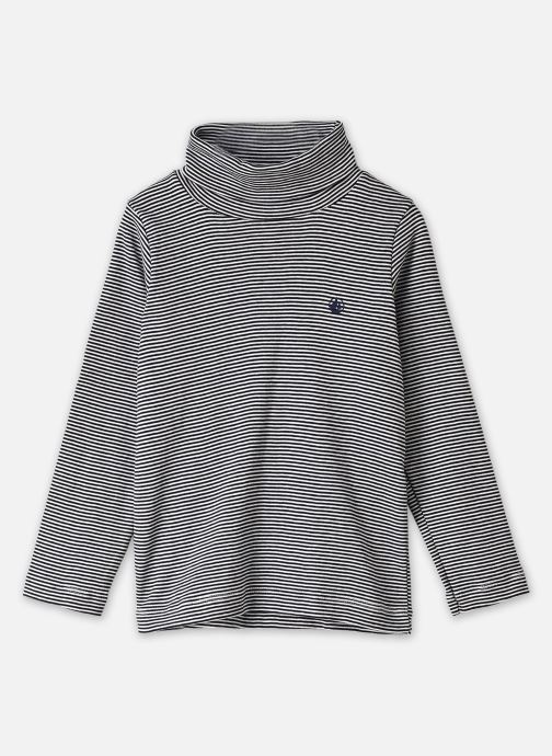 Petit Bateau Tee-shirts Tee-Shirt L'Iconique Col Roulé En Coton garçon bleu