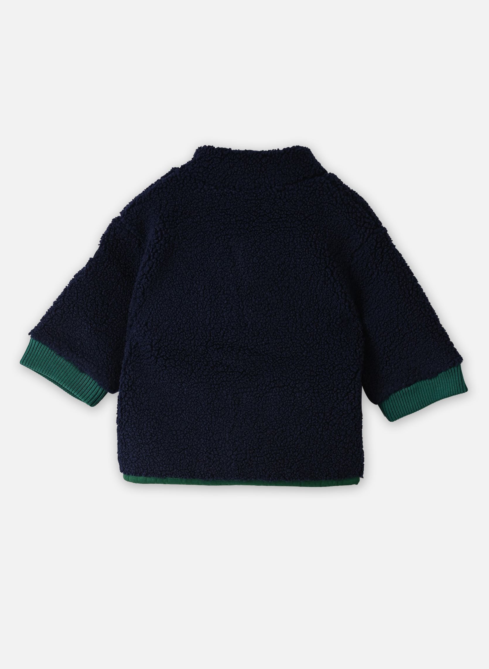 Vestes VESTE SHERPA bb bleu Petit Bateau Vestes VESTE SHERPA bb bleu SMOKING/MULTICO