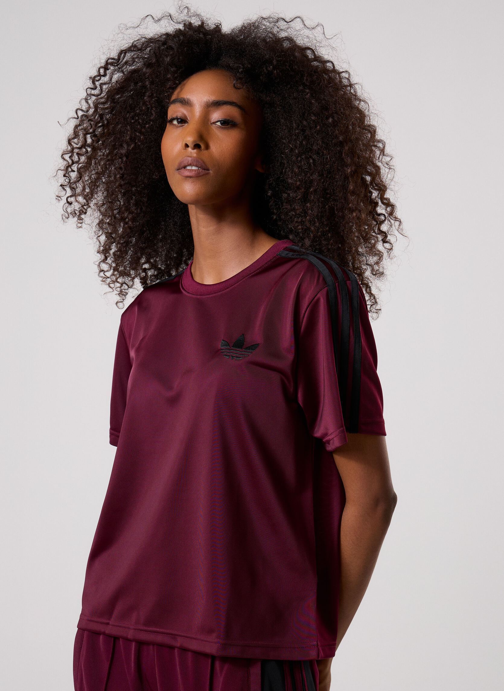 T-shirts FIREBIRD TEE dames bruin adidas originals T-shirts FIREBIRD TEE dames bruin MAROON