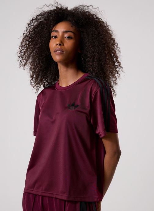 adidas originals T-shirts FIREBIRD TEE dames bruin