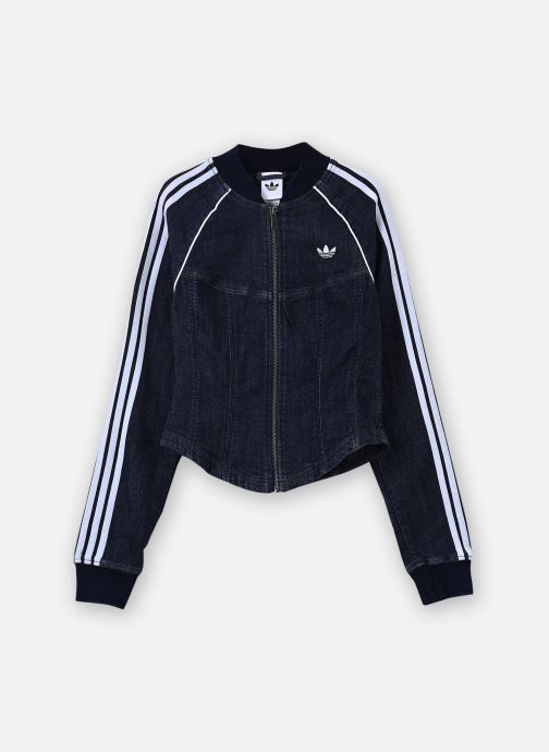 adidas originals Vestes en jean SUPERSTAR DENIM TRACT TOP femme bleu
