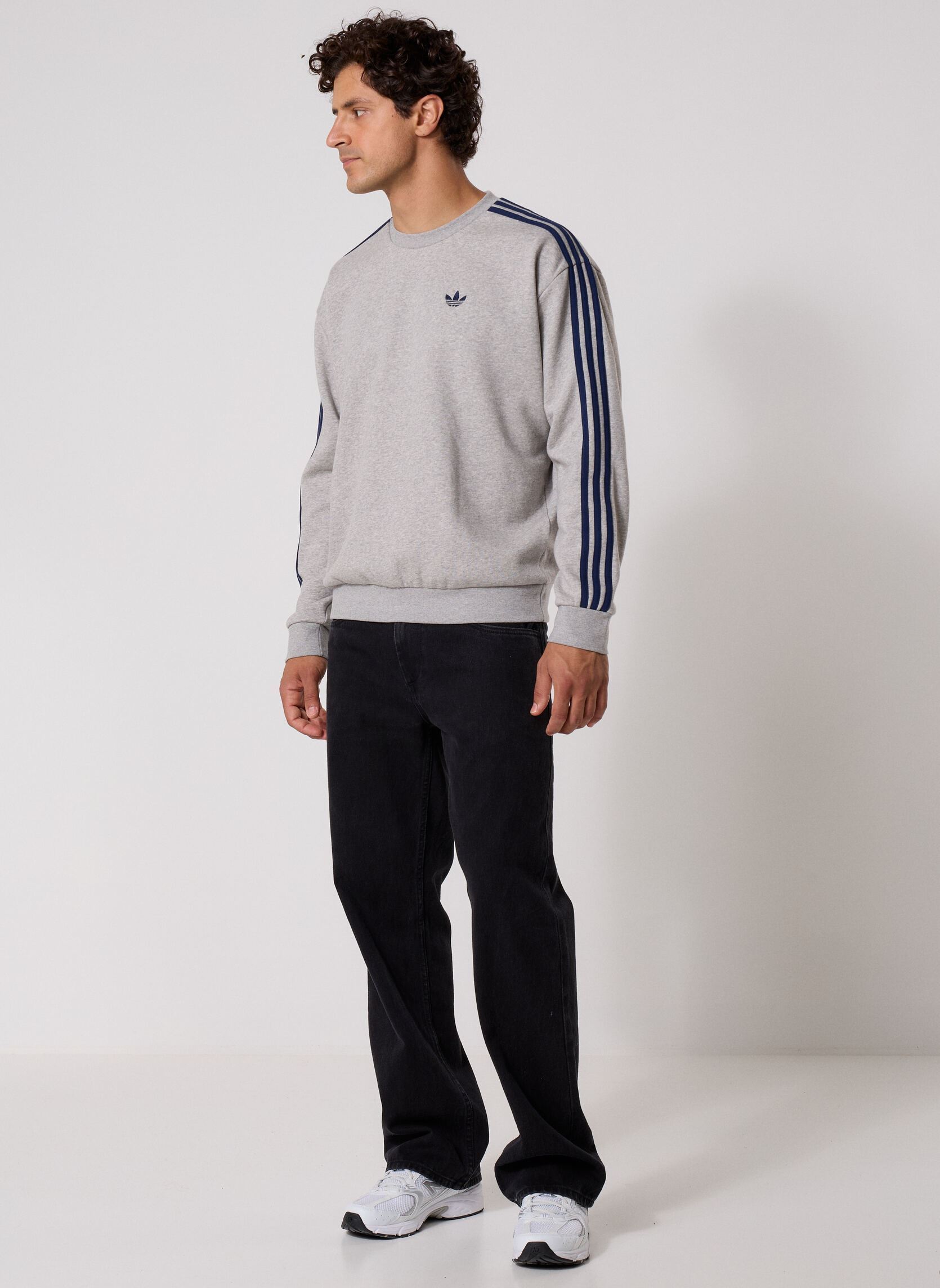 Sweats 3S CREW homme gris adidas originals Sweats 3S CREW homme gris medium grey heather
