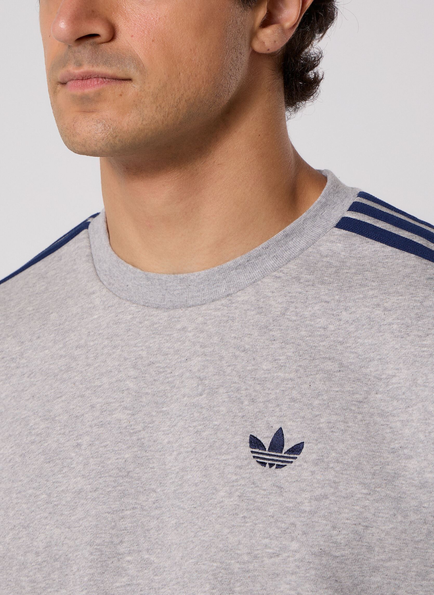 Sweats 3S CREW homme gris adidas originals Sweats 3S CREW homme gris medium grey heather