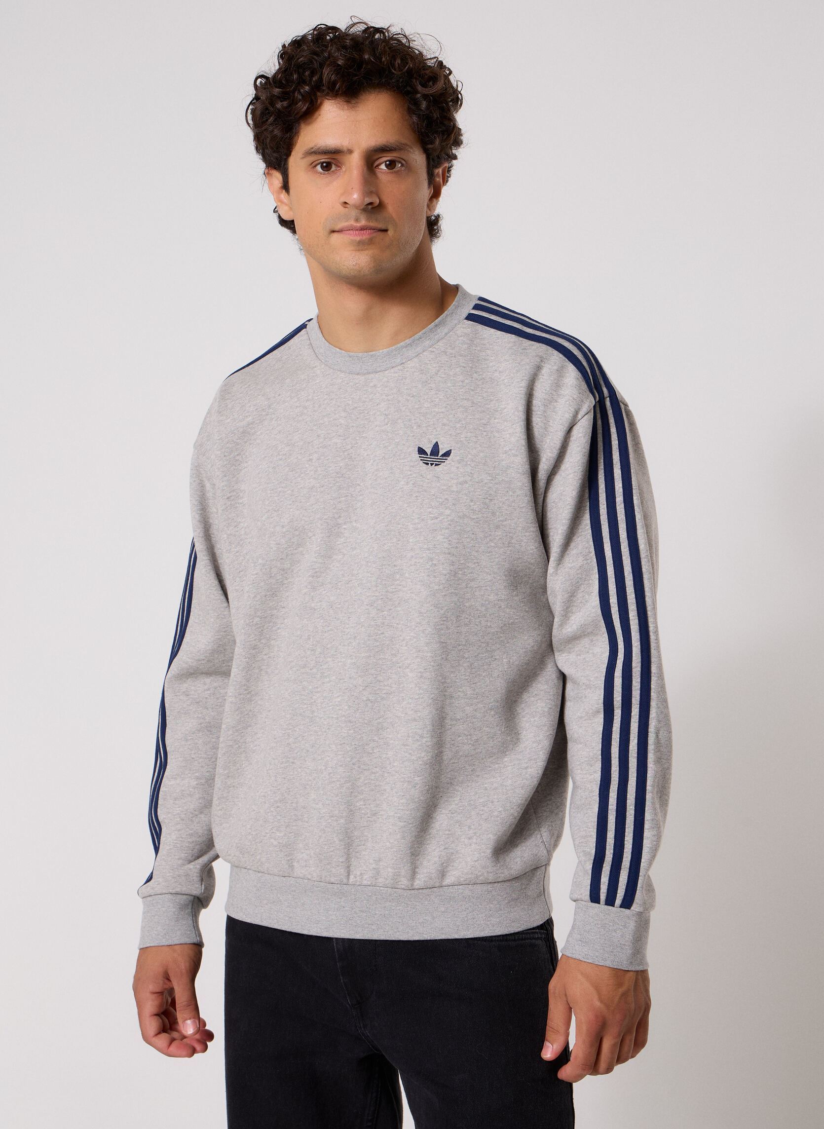 Sweats 3S CREW homme gris adidas originals Sweats 3S CREW homme gris medium grey heather
