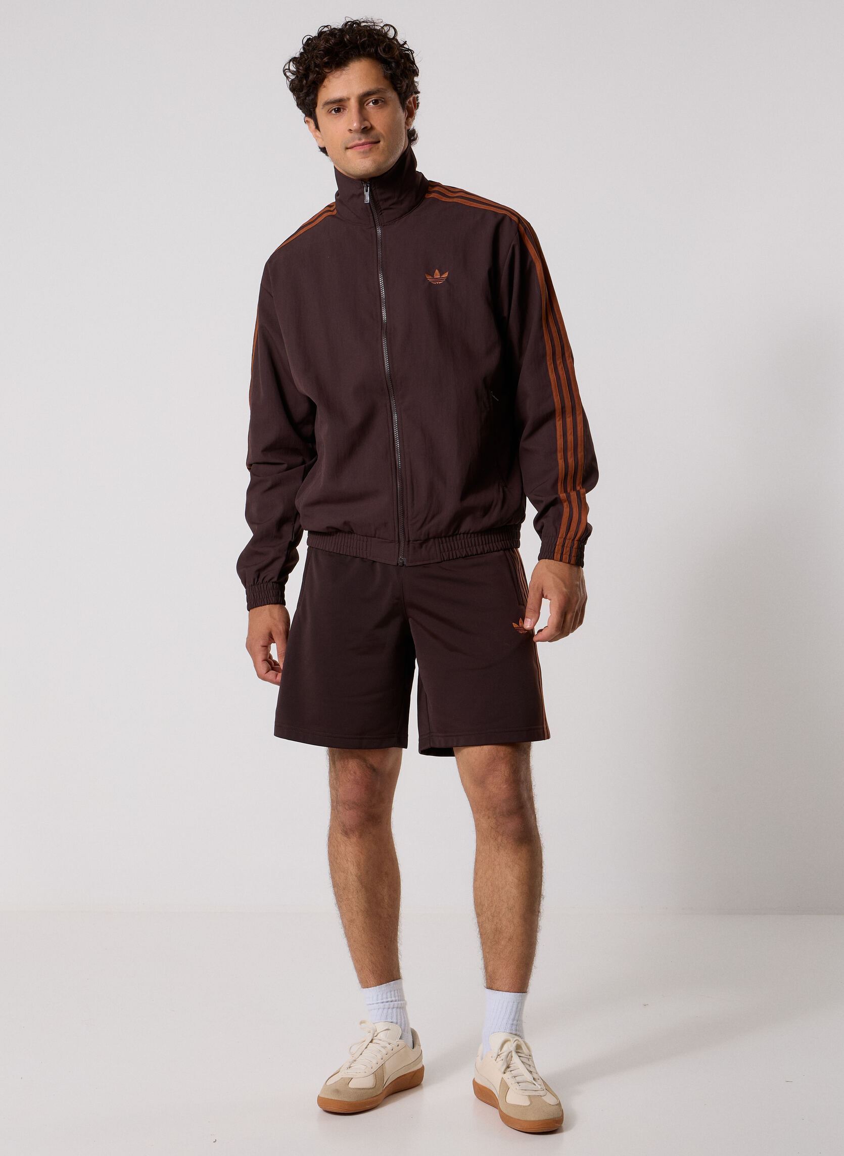 Sportshorts FIREBIRD SHO heren bruin adidas originals Sportshorts FIREBIRD SHO heren bruin Aurora Coffee