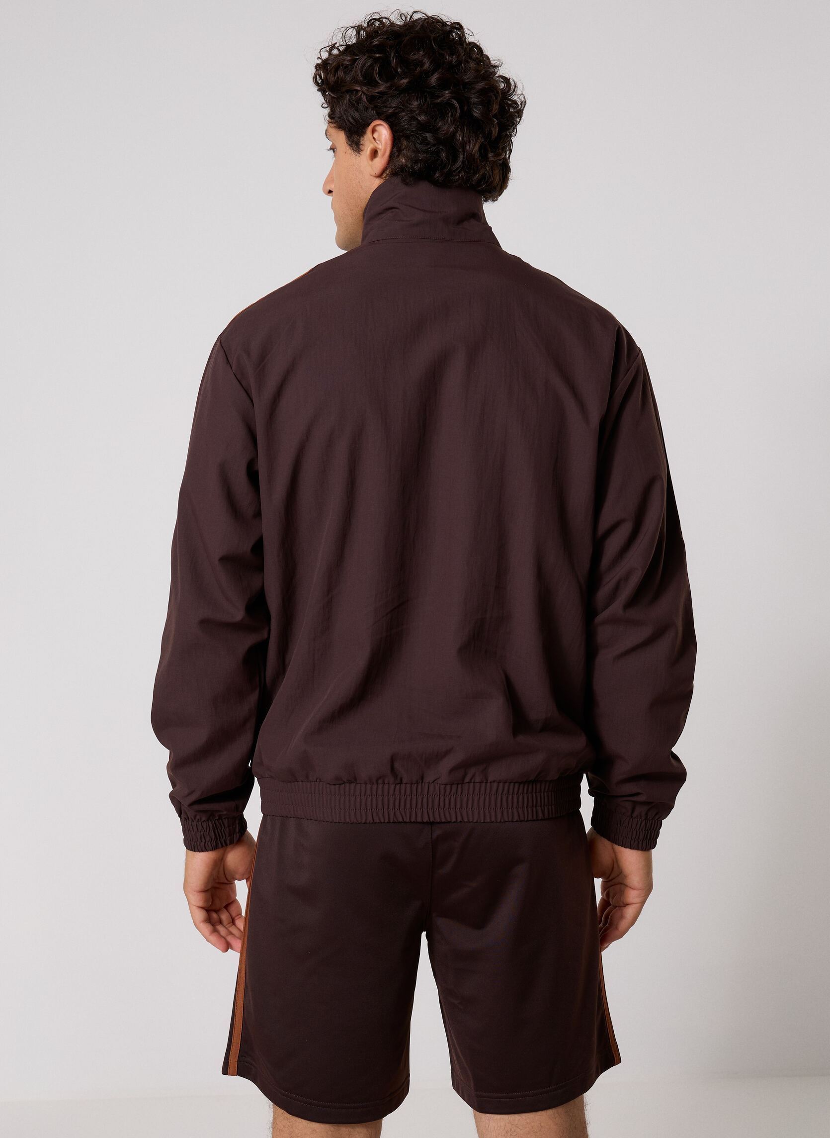 Trainingsvest FIREBIRD WVN TT heren bruin adidas originals Trainingsvest FIREBIRD WVN TT heren bruin Aurora Coffee